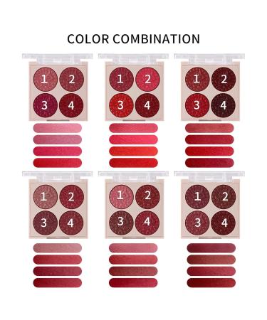 High Pigmented Lipstick Palette - Classic Bright Colors | Holiday Gift | 1g Lip Gloss & Lipstick - #02 - Buy Online on GoSupps.com