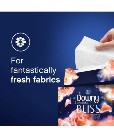 Downy Infusions Bliss Dryer Sheets - Sparkling Amber & Rose, 105 Sheets (Pack of 1) - Buy Online on GoSupps.com