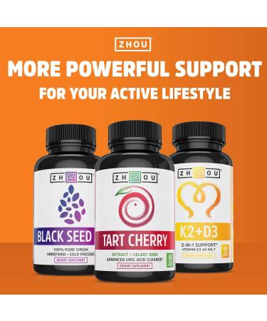 Zhou Nutrition Turmeric Curcumin with Ginger - 90 Veggie Capsules for Joint & Immune Support - Buy Online on GoSupps.com