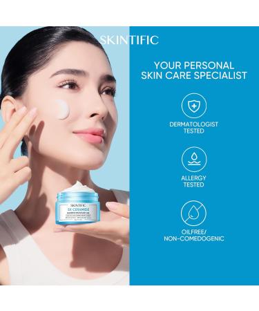 Moisturizing Cream for All Skin Types | Hydrating Facial Cream with Hyaluronic Acid & 5X Ceramides | Fragrance-Free Non-Comedogenic Moisturizer - Shop Internationally - Buy Online on GoSupps.com