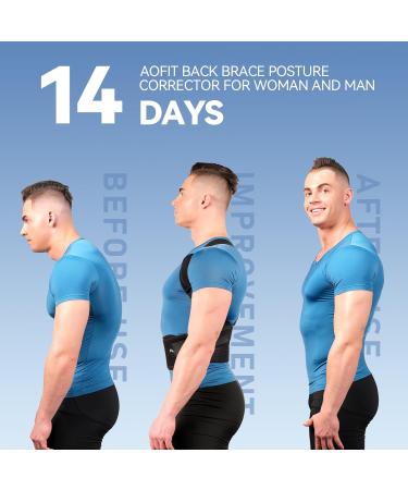Back Brace Posture Corrector for Men & Women | Comfortable Adjustable Back Support for Neck Shoulder & Spine Pain Relief - Breathable (Small - Buy Online on GoSupps.com