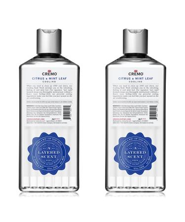 Cremo Cooling Citrus and Mint Leaf Body Wash 16 Fl Oz (2-Pack) - Buy Online on GoSupps.com