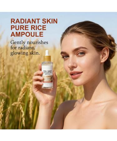 Peel Shot Glow Rice Ampoule Duo White and Black Rice Exfoliating Ampoules Pore Minimizing Gentle Peel Deep Hydration - Christmas Gifts for All Skin Mixed - Buy Online on GoSupps.com