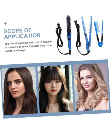 WOONEKY 1 Set Curling Iron Set Comb Hair Rollers Hair Curlers Curling Wand Plastic Hair Straightener Abs - Buy Online on GoSupps.com