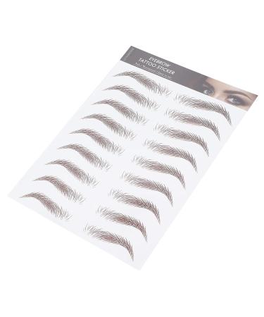 6D Waterproof Eyebrow Sticker - Professional Eyebrow Transfer Tool for Women & Girls | Brown | International Shipping - Buy Online on GoSupps.com