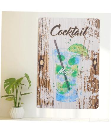 Abaodam Vintage Tin Painting Home Decor Men Decor Wall Art Decor Home Bar Signs Rock and Roll Metal Wall Man - Buy Online on GoSupps.com