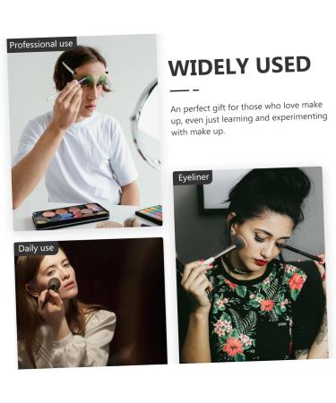 Baluue 12pcs Makeup Eyeshadow Makeup Tool Makeup Eyeshadow Brushes Angled Eyebrow Brush 14.5x0.7x0.5cm Black - Buy Online on GoSupps.com