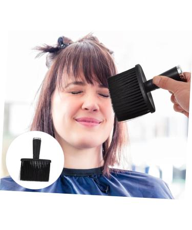 Ipetboom 1pc Hairdressing Neck Brush Hair Remover Duster Haircut Duster Hair Sweep Brush Hairdressing Supplies Beard Hairbrush Neck Duster Brush Nylon Wool Plastic Handle Clean 14.5X10.5X4.3CM Black - Buy Online on GoSupps.com