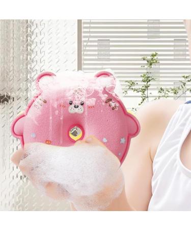 Uhngw Children's Bath Sponge Children's Bath Shower Scrubber Ball Body Scrub Shower Ball for Hotel Bathroom Home Dormitory and Travel Pink - Buy Online on GoSupps.com