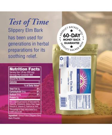 Heritage Store Slippery Elm Bark Tea 4 oz - Natural Digestive Support - Buy Online on GoSupps.com