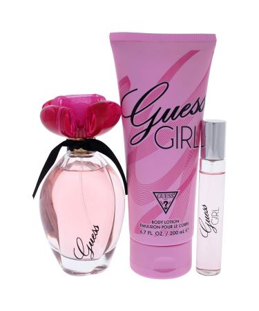 Guess Girl 3 Pc Gift Set 3.4oz EDT Spray 0.5oz EDT Spray 6.7oz Body Lotion GIFTSET 3 Piece Set - Buy Online on GoSupps.com