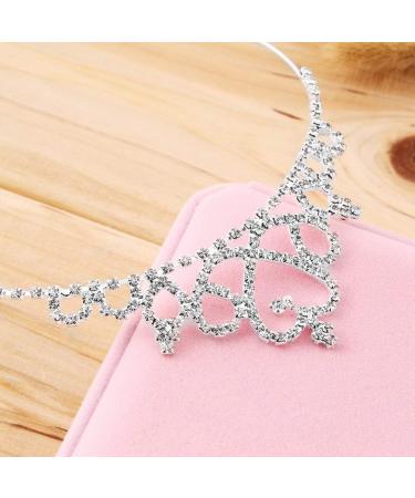 Kids Flower Girl Children Wedding Prom Tiara Crown Headband - Kid Size Baby Princess Headband Girls Hair Band Hair Accessories - Silver - Buy Online on GoSupps.com