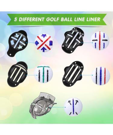 Golf Ball Marker Kit - 16 Packs with Stencils, Liner, Pens - Golf Accessories for Alignment and Identification - Buy Online on GoSupps.com