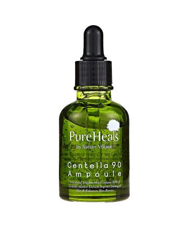 Pureheal's Centella 90 Ampoule (30ml)  | Korean Skincare Effective Treatment for Healing Scars  Treat Post-Acne  Calm Skin with Centella Asiatica Ceramide-3 |