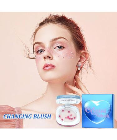  wiroouia Cream Blush Makeup Color Changing Blush Nude Lip Balm Makeup High Shine Blush | Multifunctional warm-changing blush long-lasting lip balm tinted makeup - Buy Online on GoSupps.com