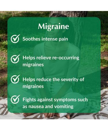 Provita Migraine - Natural Herbal Solution for Headaches Prevent & Reduce Severity of Migraines (60 Capsules) - Buy Online on GoSupps.com