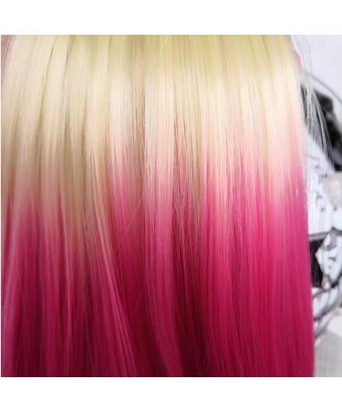 3T-Sister Crystal Helmet Pigtails - 14 Inch Ombre Black to Blonde & Pink Motorcycle Bicycle Ski Helmet Accessories | Reusable Suction Cup - Buy Online on GoSupps.com