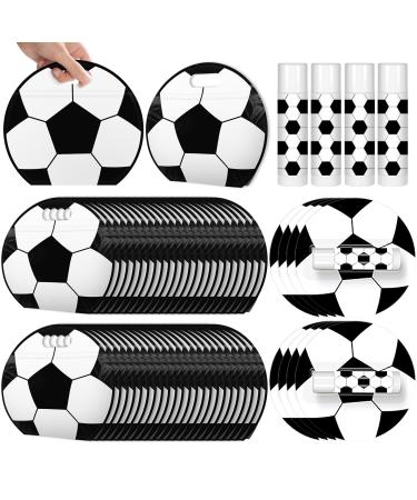 24pcs Soccer Snack Bags & 12 Pack Soccer Lip Balm