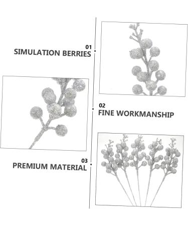 ABOOFAN 60 Pcs Golden Ball Berry Christmas Berry Branches Christmas Berry Stems Glitter Berry Stems Artificial Red Berry Berry Branches Glitter Berry Branches Powder Foam Flowers - Buy Online on GoSupps.com