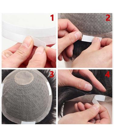 JIANYH 36Pcs Extra Strong Waterproof Wig Tape - Invisible Double Side Tape for Wigs/C Shaped Extensions - Fixing Toupees (White) - Buy Online on GoSupps.com