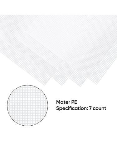 Caydo 4 Pack 7 Count Plastic Mesh Canvas Sheets for Embroidery and Crafting - 10.5 x 13.5 Inch - Buy Online on GoSupps.com