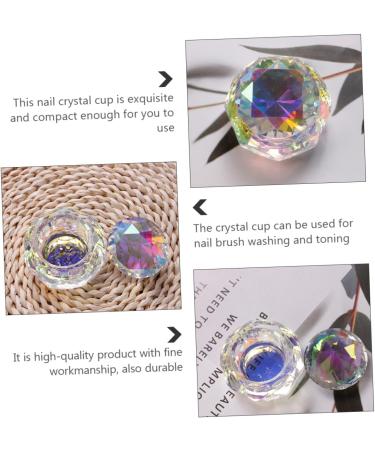 Crystal Glass Nail Crystal Bowl Nails Glass Dish Nail Liquid Dappen Bowl Nail Powder Storage Organizer Nail Dappen Bowl Nail Liquid Bowl Glass Containers Dappen Dish Ashtray Care - Buy Online on GoSupps.com