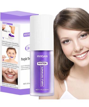 EUBEISAQI Purple Toothpaste Sensitive Teeth 30ml Purple Teeth White Toothpaste Toothpaste for correcting teeth color removing stains improving - Buy Online on GoSupps.com