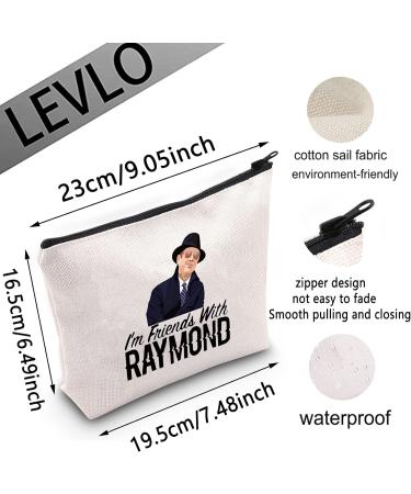 Levlo Raymond Motif Cosmetic Bag - Perfect Gift for Fans | Women s Makeup Bag with Zipper - Buy Online on GoSupps.com