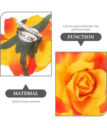 FRCOLOR 2 1 Men Suits Women Rose Flower Hair Clip Simulated Rose Hairpin Flower Hair Clips for Women Artificial Flower Hair Clip Xrose Hair Clip Orange Hair Clips Rose Color Set Mother - Buy Online on GoSupps.com
