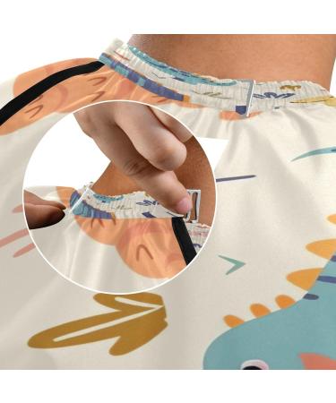 Kigai Cartoon Dinosaur Barber Cape - Waterproof Hair Cutting Cape for Men & Women | Adjustable Snap Closure Professional Salon Hairdressing Cape - Buy Online on GoSupps.com