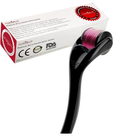 AUFGELD AG540 Titanium Microneedle 540 Needles 2.0mm Derma Roller Skin Care for Face Facial Wrinkles Hair Loss Stretch Marks Hair Regrowth Micro Needles Professional Microneedling Derma Needling Kit - Buy Online on GoSupps.com