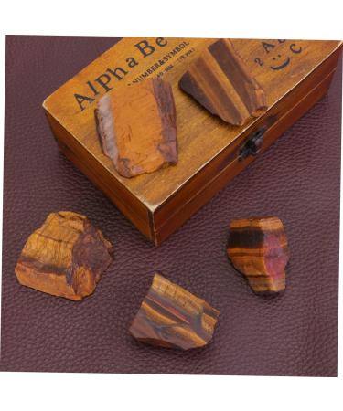 KOMBIUDA Rock Mineral 5pcs Tigers Tigers Eye Stone Eye Gemstone African Decor Natural Tiger's Eye African Gemstone Rock As Shown Size 2 - Buy Online on GoSupps.com