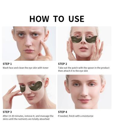 Black Pearl Under Eye Flaps - Multi-Effect Collagen Eye Mask for Dark Circles Bags and Fine Lines - 60 Pcs Anti-Aging Gel Pads - Buy Online on GoSupps.com