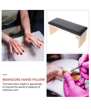 Beaupretty PU Leather Nail Arm Rest Cushion for Salon Technicians - Black - Buy Online on GoSupps.com