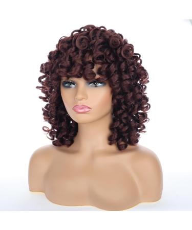 Shop Porsmeer Afro Wig for Women | Large Curly Ponytail & Short Dark Brown Bob - Perfect for Halloween & Cosplay - Buy Online on GoSupps.com