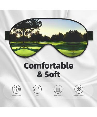 Golf Course Print Unisex Sleeping Eye Mask | Soft Comfortable Light-Blocking Sleep Mask - Buy Online on GoSupps.com