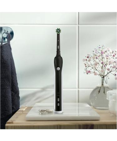 Oral-B Pro 1 790 Electric Toothbrush Double Pack - Cross Action Brush Pressure Sensor Timer 1 Cleaning Mode - Ideal Gift for Men & Women - Black - Buy Online on GoSupps.com