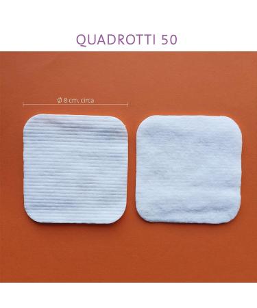 Shop Cotton Plus Quadrotti Cotton Pads - 100% Hydrophilic Cotton Double Texture 50 Pads - Premium Quality for Sensitive Skin | International Shipping Available - Buy Online on GoSupps.com