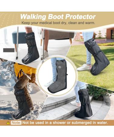 Neppt Tall Walking Boot Cover for Women Men - Orthopedic Foot Cast Protector for Outdoor Activities - Black - Buy Online on GoSupps.com