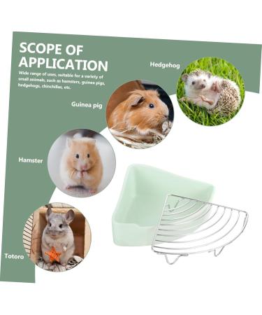 SEWOART Small Pet Ceramic Toilet Ceramic Pet Toilet Hamster Potty Cat Litter Boxes Pet Potty Rabbit Toilet Small Pet Cage Supply Indoor Bunny Potty Tray Dog Toilet Indoor Bunny Pet Toilet 24x18.5cm Light Green - Buy Online on GoSupps.com