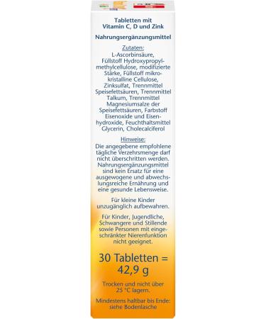 Double Heart Vitamin C 1000mg + D3 + Zinc - High Dose Immune Support - 30 Depot Tablets | International Shipping - Buy Online on GoSupps.com