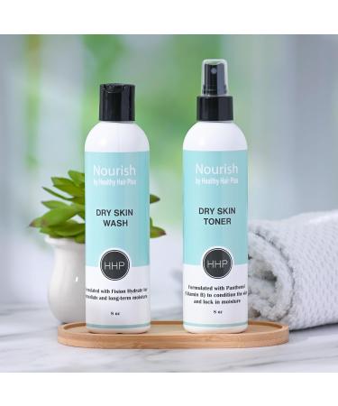 Nourish by Healthy Hair Plus Dry Skin Face Wash Gentle Hydrating Face Wash with Hyaluronic Acid to add and lock in Moisture. - Buy Online on GoSupps.com