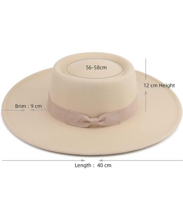 Pro Celia Women's Wide Brim Fedora Hat - Oval Rice - Buy Online on GoSupps.com