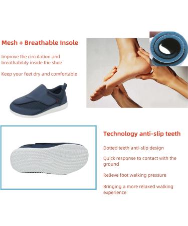 Buy Women's Diabetic Foot Shoes - Slip-on Orthopedic Shoes for Swollen Feet and Gout Relief | Adjustable Strap for Comfort and Support - Buy Online on GoSupps.com