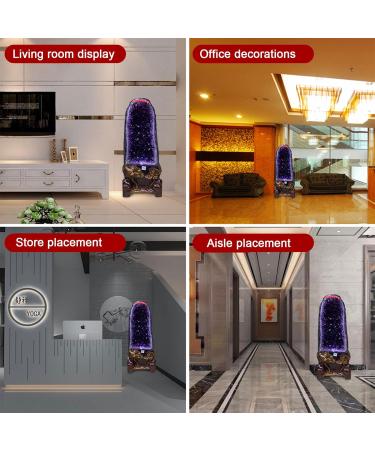 4.5lbs Large Amethyst Geode - Natural Raw Amethyst Crystal Quartz Cluster - Gemstone Specimen for Witchcraft Home Decor Feng Shui Crystal Cluster - Buy Online on GoSupps.com