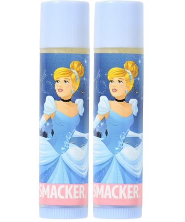 Lip Smacker Disney Princess Collection Baume L vres Cinderella pour Enfants Sans Danger et Sans Couleur pour une Finition Naturelle saveur Vanilla Sparkle (Lot de 2)