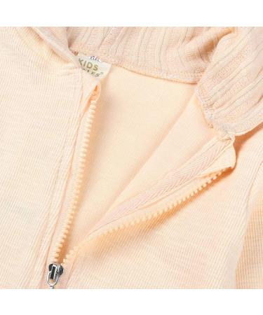 Kids Tales Newborn Baby Rabbit Ear Hooded Zipper Romper 0-3 Months - Apricot - Buy Online on GoSupps.com