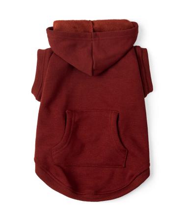 Koneseve Dog Hoodie Fleece Puppy Clothes Warm Sweater with Hat for Small Medium Dogs Cat Hooded Shirt Kitten Pet Basic Sweatshirt with Pocket Doggie Soft Winter Coat Apparel (Red 3XL) 3XL-(2638lb) | Chest(26.8") Red