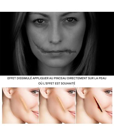  Pekoluta Liquid Scar Makeup - 5ml Liquid Paint for Halloween Scars Personal Body Makeup for Face Skin Body Costume Cosplay Halloween Photography Party Show - Buy Online on GoSupps.com