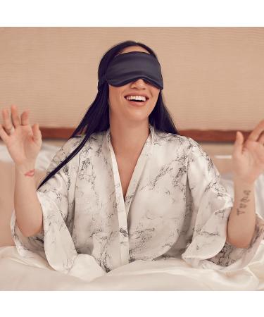 Slip Silk Sleep Mask Black - 100% Pure Mulberry Silk Eye Mask | Comfortable Sleeping Mask - Buy Online on GoSupps.com